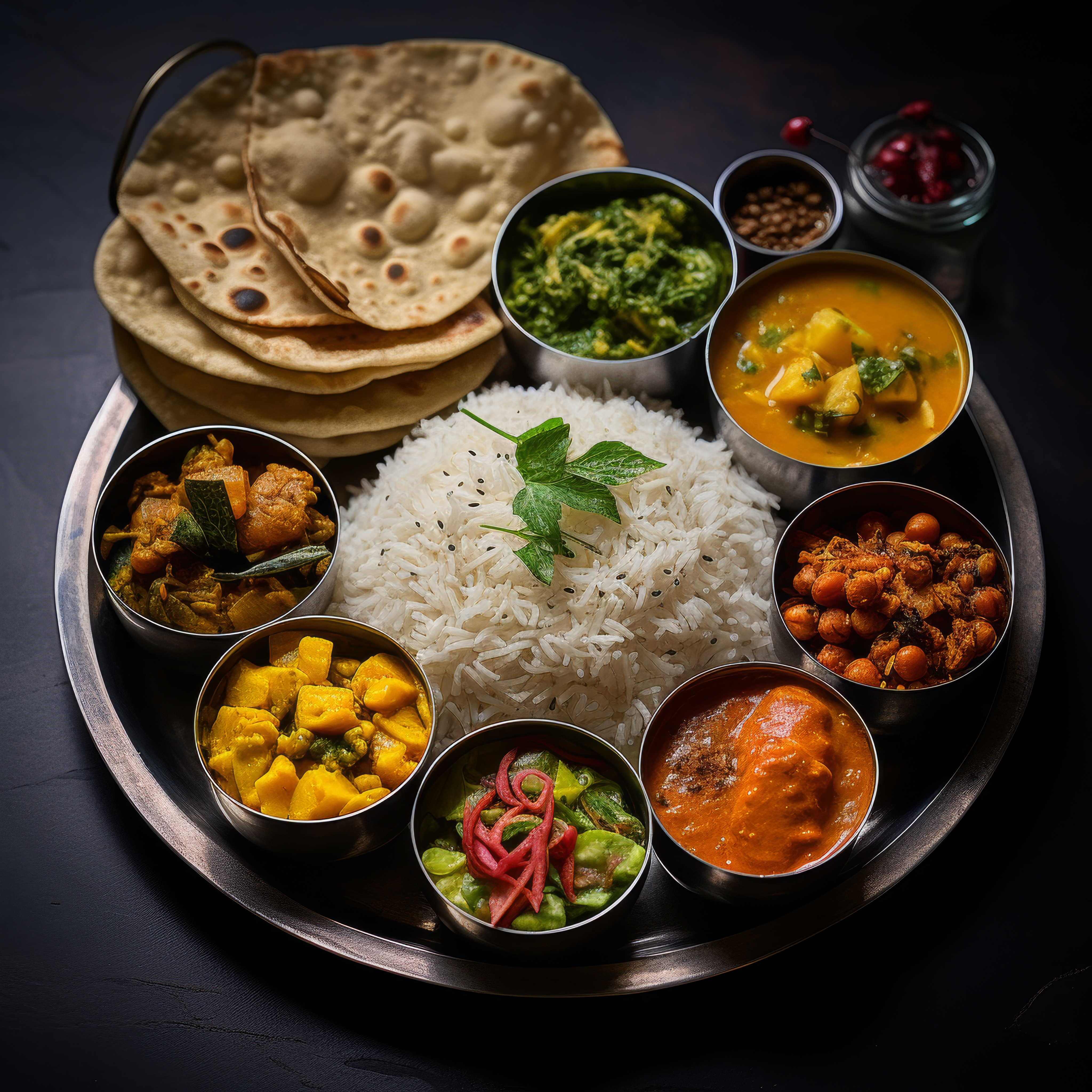 Traditional Indian Thali